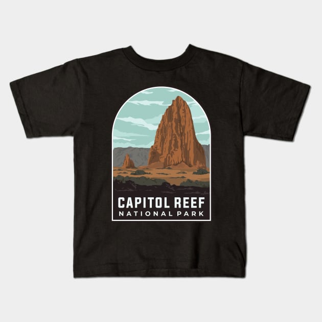 Capitol Reef National Park Kids T-Shirt by Mark Studio